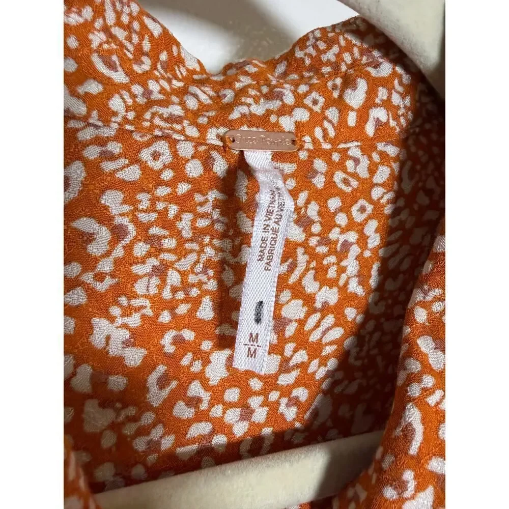 NWOT Free People Celia Printed Top Sz. M